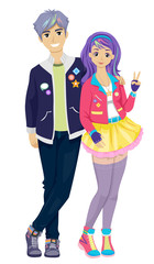 Teen Couple K Pop Fashion