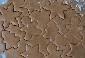 cooking cookies for Christmas