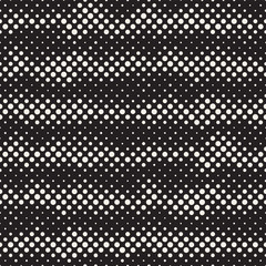 Modern Stylish Halftone Texture. Endless Abstract Background With Random Circles. Vector Seamless Mosaic Pattern.
