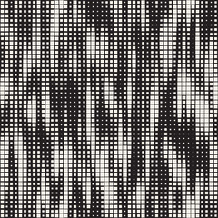 Modern Stylish Halftone Texture. Abstract Background With Random Size Squares. Vector Seamless Chaotic Squares Mosaic Pattern