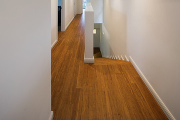 Closeup hallway and parquet