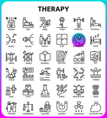 Therapy outline icon based on 64px grid