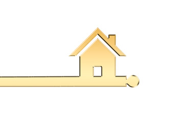 Golden Key House Sign