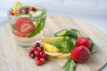 Above and beyond for giving a healthy living life. Detoxing and get clean with drink flavored water. throw in mints, cucumbers, cranberries, strawberries and enjoyit