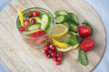 Above and beyond for giving a healthy living life. Detoxing and get clean with drink flavored water. throw in mints, cucumbers, cranberries, strawberries and enjoyit