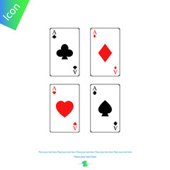 Game cards vector icon