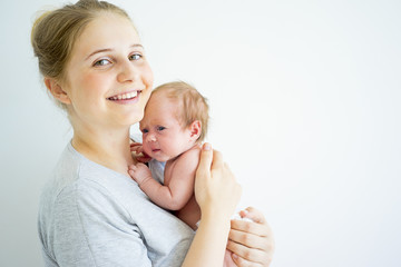 Mother with her baby