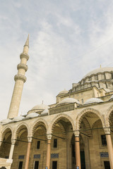 Fototapeta premium The courtyard of the Suleymaniye Mosque. Istambul, Turkey