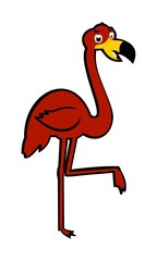 picture flamingo posing