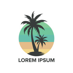 Beach logo design 