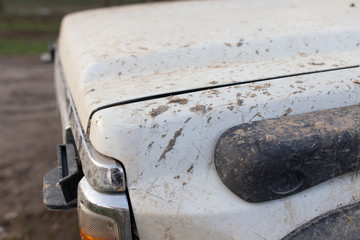 dirt on the cars SUV