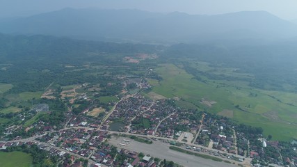 Laos Viang Vieng vue du ciel