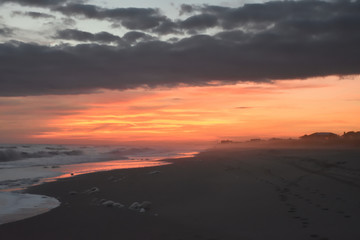 Fototapeta na wymiar Sunset in the Crystal Coast of North Carolina