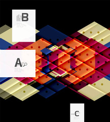 Color triangles background design