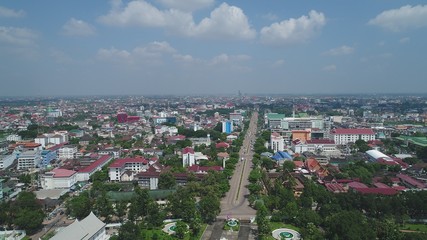Laos Vientiane vue du ciel
