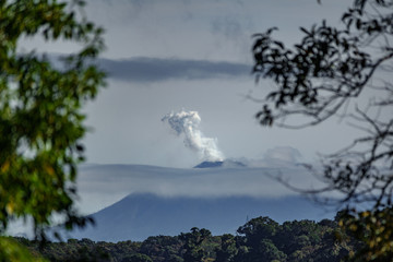 Turrialba vulcano in Costa Rica
