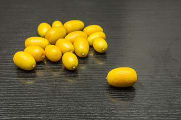 Kumquat on the table.