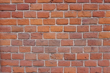 Background texture red brick wall