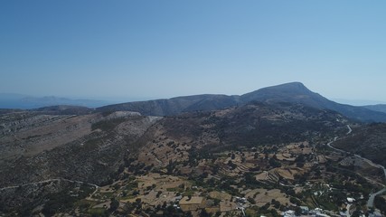 Grèce Cyclades île de Naxos vue du ciel