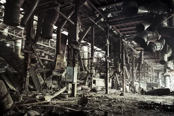 Keuken spatwand met foto Abandoned factory © escli