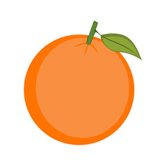 Isolated orange illustration