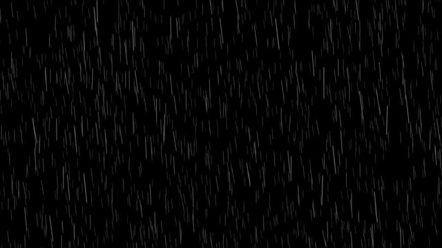 Falling Heavy Rain Overlay Loop Motion Graphic Background