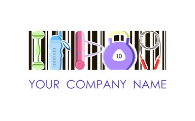 Vector logo for sport company and fitness club