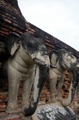 Fototapeta premium Wat Chang Lom, Sukhothai, Thailand
