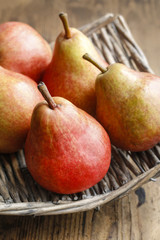 Basket of pears