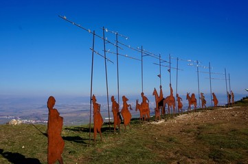 Camino de Santiago. Monumento al peregrino