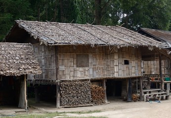 Fototapeta na wymiar Palong houses, Baan Tong Luang, Thailand
