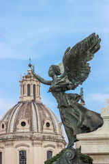 angel statue at Piazza Venezia in Rome