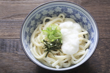 Tororo soy sauce udon Sanuki