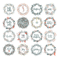 Cute hipster wreaths