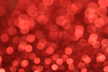 Red bokeh light background 