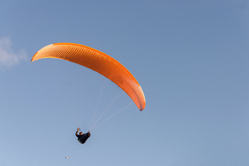 parapentes le long des falaises