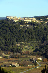 Fototapeta na wymiar Provence landscape, Castellet, France