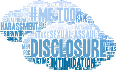Obraz premium Disclosure Word Cloud