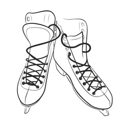 Sketch of the figured skates. 