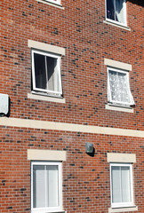 Fototapeta premium Windows on exterior of block of flats