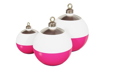 Christmas decoration,  white background.
