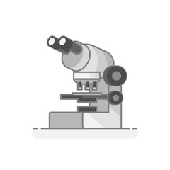Scientific Microscope - Laboratory materials icon 24. Flat design concept. Vector illustration.