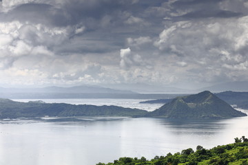 Binintiang Malaki or Big Leg crater-Volcano Island-Taal caldera lake. Talisay-Batangas-Luzon-Philippines.0002