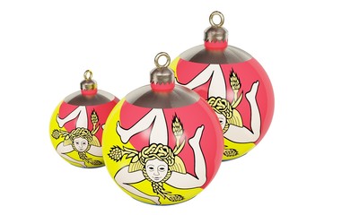 Christmas decoration,  white background.
