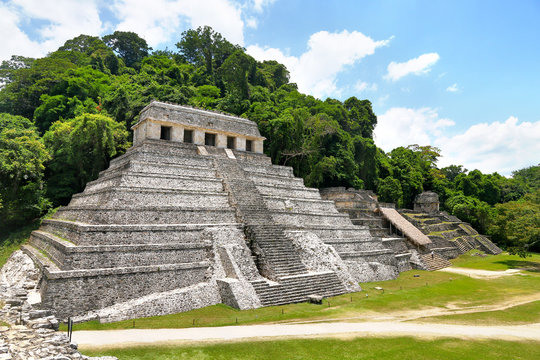 Temple of Inscriptions in Palenque, Mexico