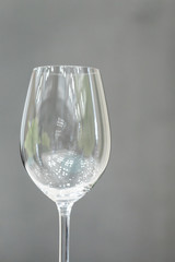 glasses on the table serving restaurant light background
