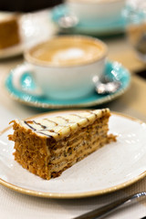 Delicious piece of esterhazy cake