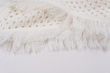 Knitted woolen background - Textured winter light knit
