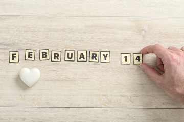 February 14 Valentine background