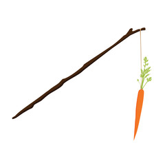 Obraz premium Carrot motivation concept